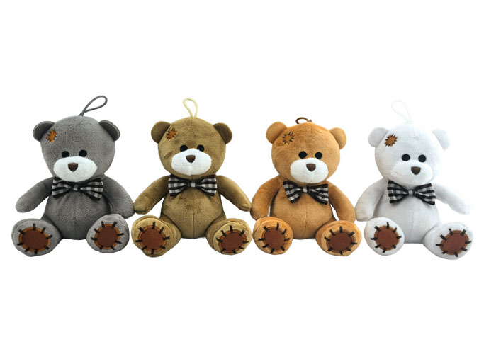 (Mis 1) ORSETTI CON FIOCCO Peluche 13cm 4ass…x12…x360